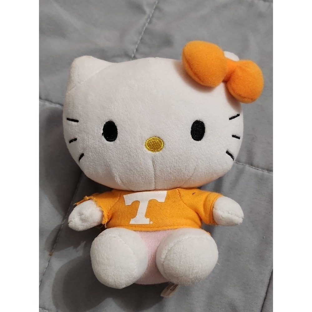 Sanrio Hello Kitty Plush Bundle Ty Beanie Baby Polka Dot & Tennessee Vols Orange - Picture 4 of 6